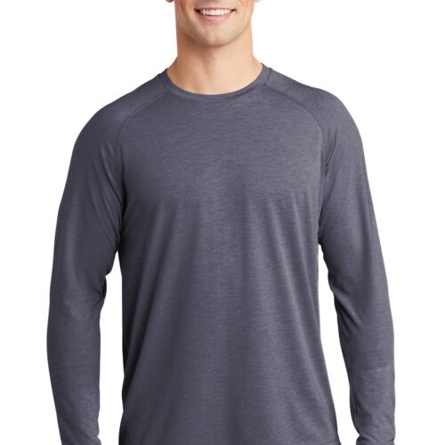 PosiCharge ® Long Sleeve Tri Blend Wicking Raglan Tee Thumbnail