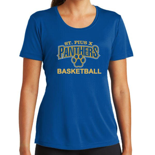 St. Pius Basketball - Ladies 100% Poly T-Shirt Thumbnail