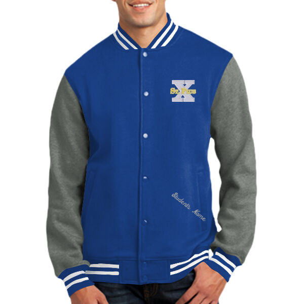 St. Pius - Fleece Letterman Jacket Thumbnail