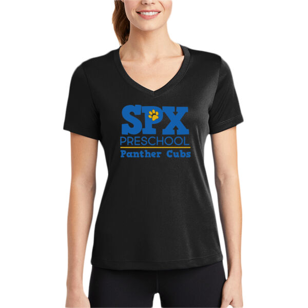 St Pius - Ladies PosiCharge ® Competitor V Neck Tee Thumbnail