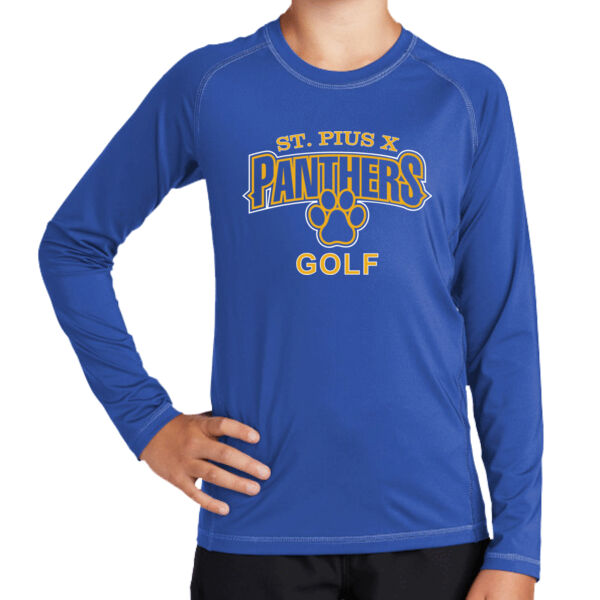 ST Pius Golf - Youth Long Sleeve Rashguard Tee Thumbnail