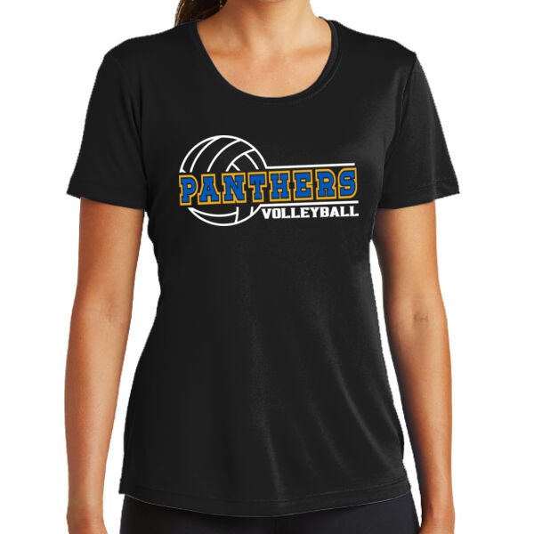 Panthers Volleyball - Ladies 100% Poly T-Shirt Thumbnail