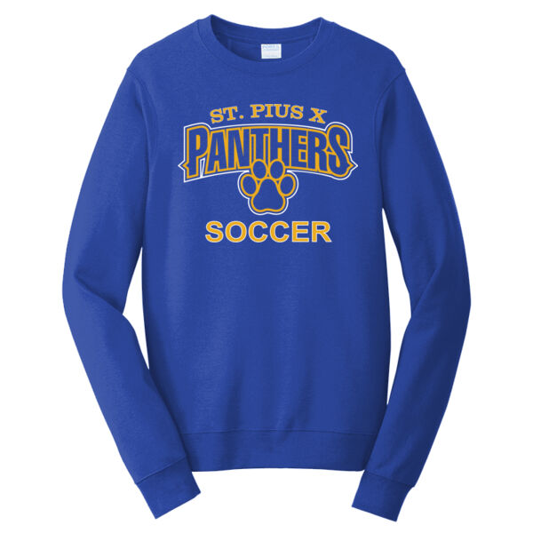 ST Pius Soccer - Fan Favorite Fleece Crewneck Sweatshirt Thumbnail