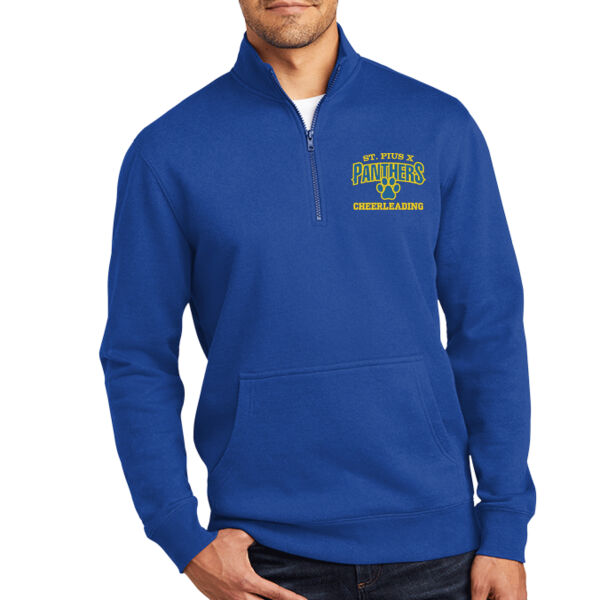 St Pius Cheerleading - Unisex Everyday Fleece 1/4 Zip Thumbnail