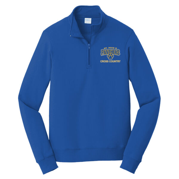 St Pius Cross Country - Fan Favorite Fleece 1/4 Zip Pullover Sweatshirt Thumbnail