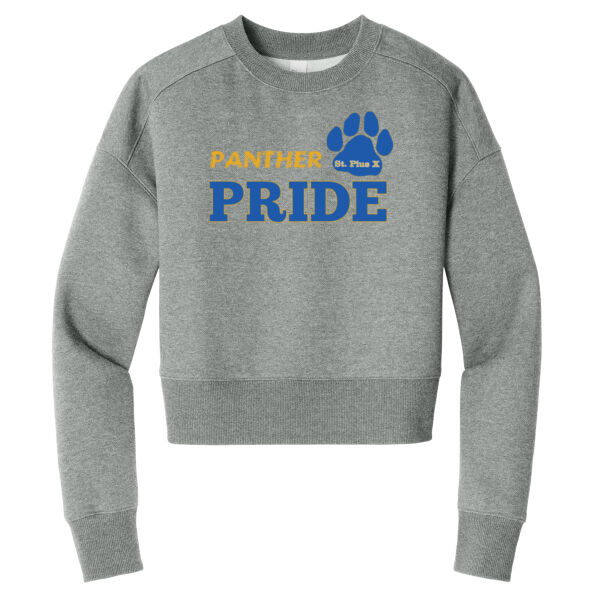 Sti Pius Pride - Women's Perfect Weight ® Fleece Cropped Crew Thumbnail