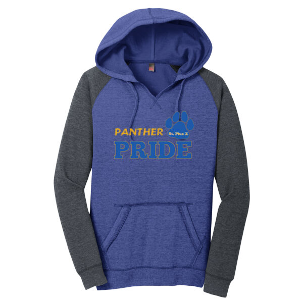Sti Pius Pride - Women&#39;s Lightweight Fleece Raglan Hoodie Thumbnail