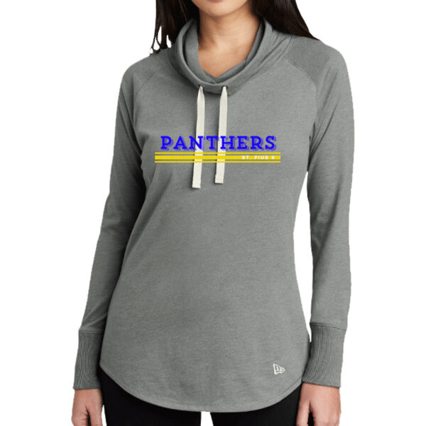 Panthers Spirit Wear - Women's Sueded Cotton Blend Cowl Tee Thumbnail