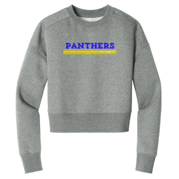 Panthers Spirit Wear - Women's Perfect Weight ® Fleece Cropped Crew Thumbnail