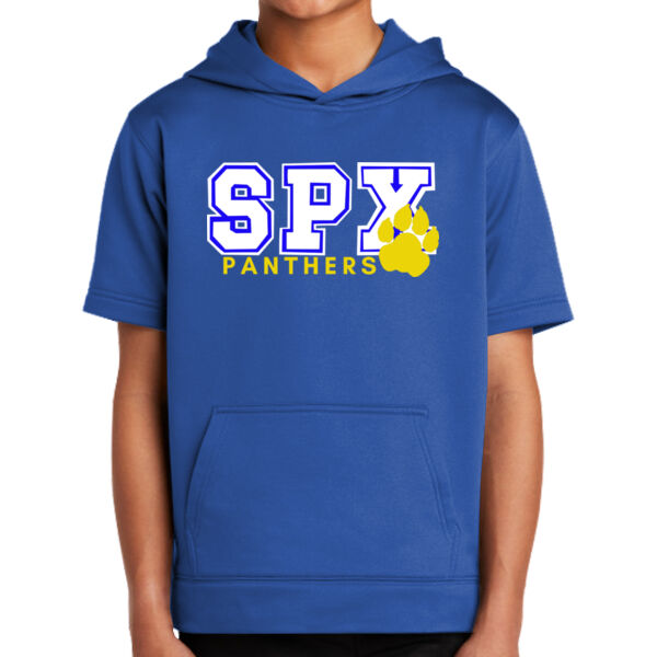 SPX Spirit Wear - Youth Sport Wick ® Fleece Short Sleeve Hooded Pullover Thumbnail