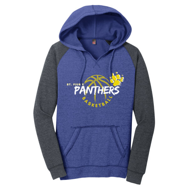 Panthers Basketball - Women's Lightweight Fleece Raglan Hoodie Thumbnail