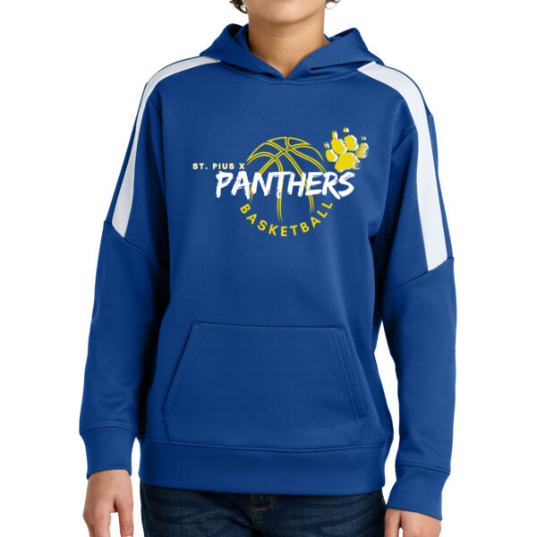 Panthers Basketball - Youth Sport Wick ® Fleece United Pullover Hoodie Thumbnail
