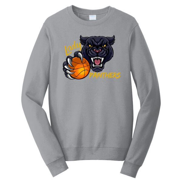 Lady's Panthers Basketball - Fan Favorite Fleece Crewneck Sweatshirt Thumbnail