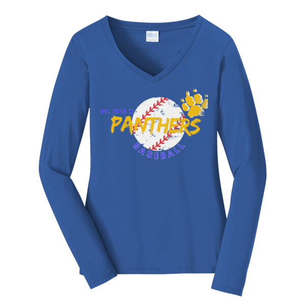 SPX Baseball - Ladies Long Sleeve Fan Favorite V Neck Tee Thumbnail