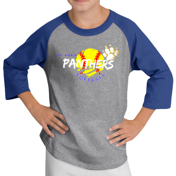 SPX Softball - Youth 3/4 Baseball T-Shirt Thumbnail