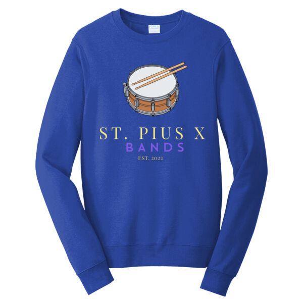 St Pius band drums - Fan Favorite Fleece Crewneck Sweatshirt Thumbnail