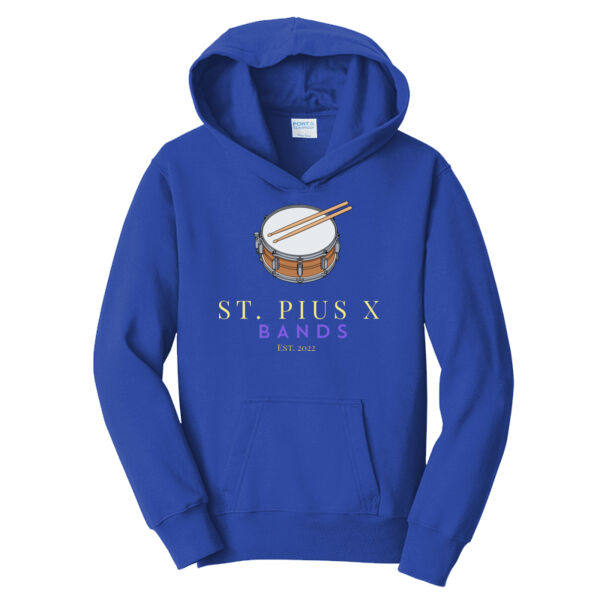 St Pius band drums - Youth Fan Favorite Hooded Sweatshirt Thumbnail