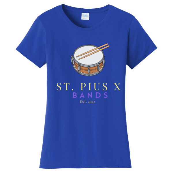 St Pius band drums - Ladies Fan Favorite Tee Thumbnail