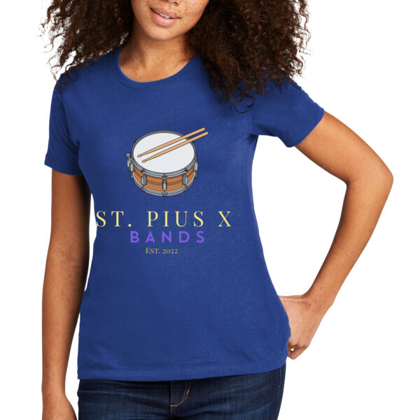 St Pius band drums - Women's Premium Cotton T-Shirt Thumbnail