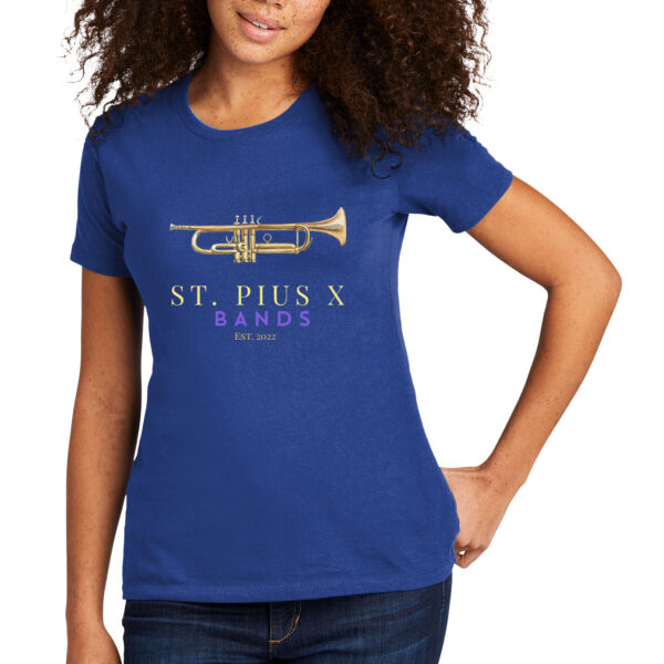 St Pius band Trumpet - Women's Premium Cotton T-Shirt Thumbnail