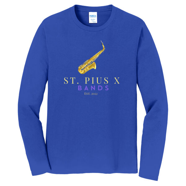 St Pius band Saxophone - Long Sleeve Fan Favorite Tee Thumbnail