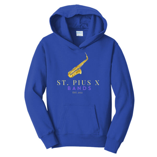 St Pius band Saxophone - Youth Fan Favorite Hooded Sweatshirt Thumbnail