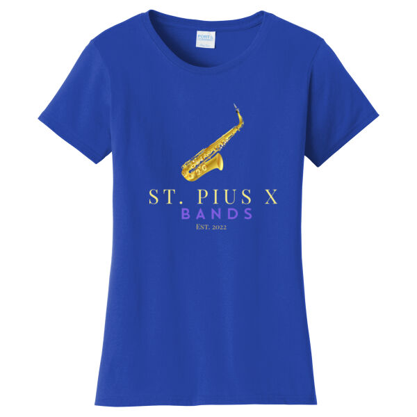 St Pius band Saxophone - Ladies Fan Favorite Tee Thumbnail