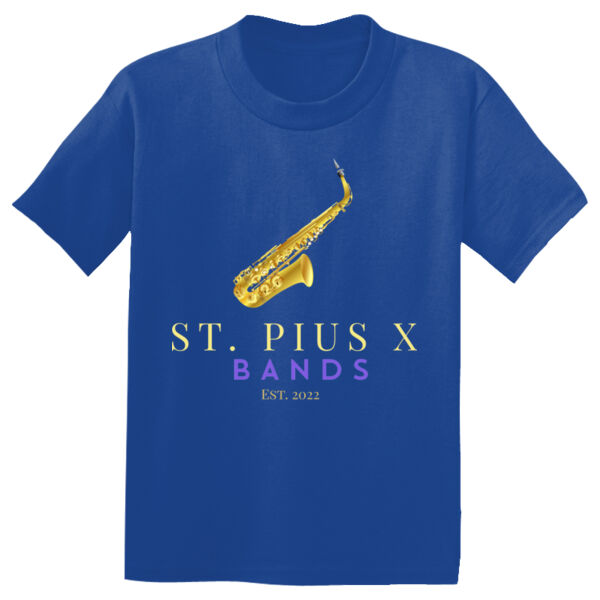 St Pius band Saxophone - Youth Poly T-Shirt Thumbnail