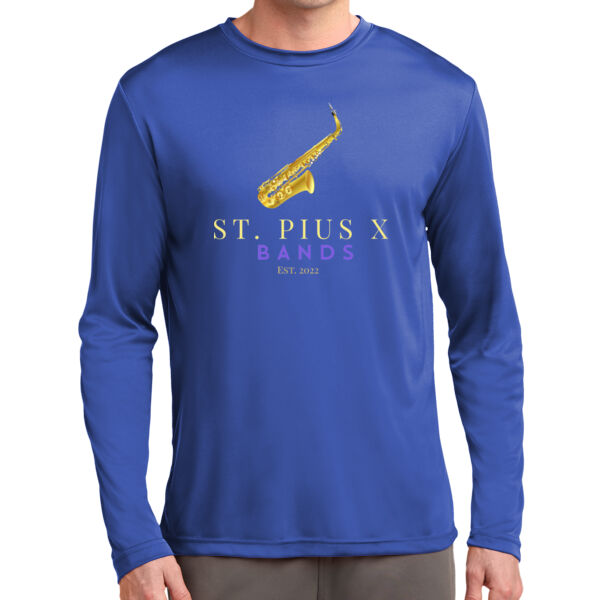 St Pius band Saxophone - Long Sleeve PosiCharge ® Competitor™ Tee Thumbnail