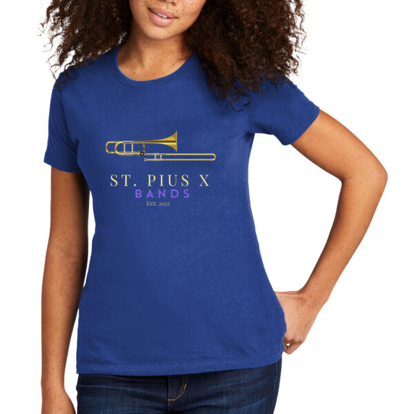 St Pius band Trombone - Women's Premium Cotton T-Shirt Thumbnail