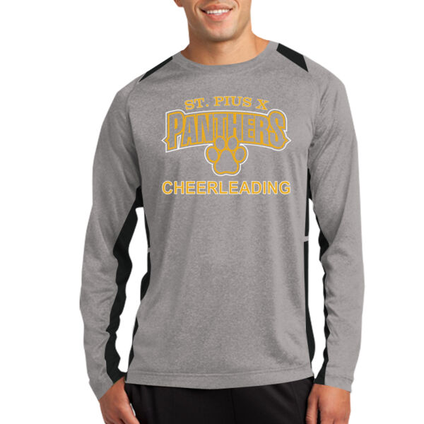 St Pius - Fan Favorite Tee - Long Sleeve Heather Colorblock Contender ™ Tee Thumbnail