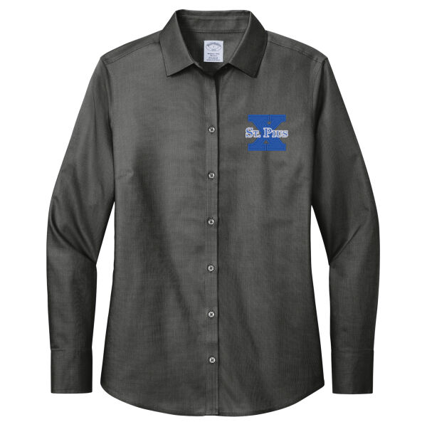 St Pius - Women's Wrinkle Free Stretch Nailhead Shirt Thumbnail