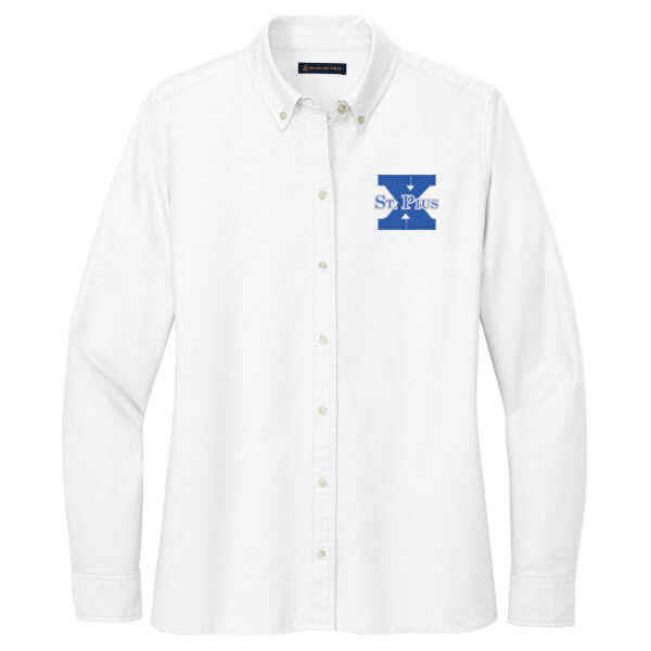 St Pius - Women's Casual Oxford Cloth Shirt Thumbnail