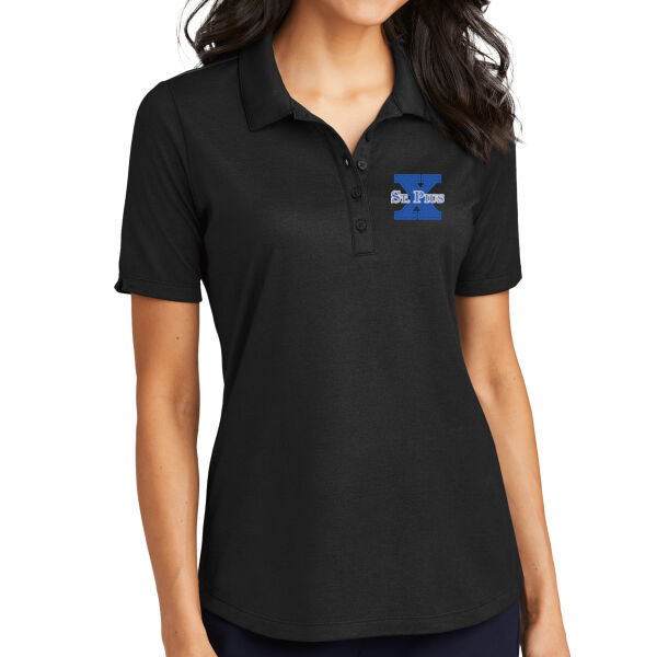 St Pius - Women's Fine Pique Blend Polo Thumbnail