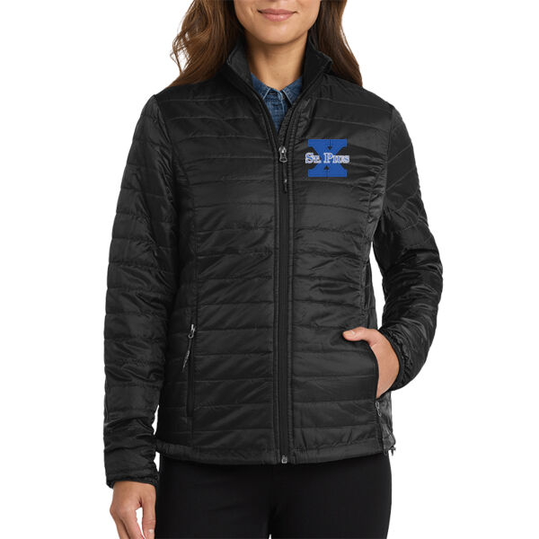 St Pius - Women's Packable Puffy Jacket Thumbnail
