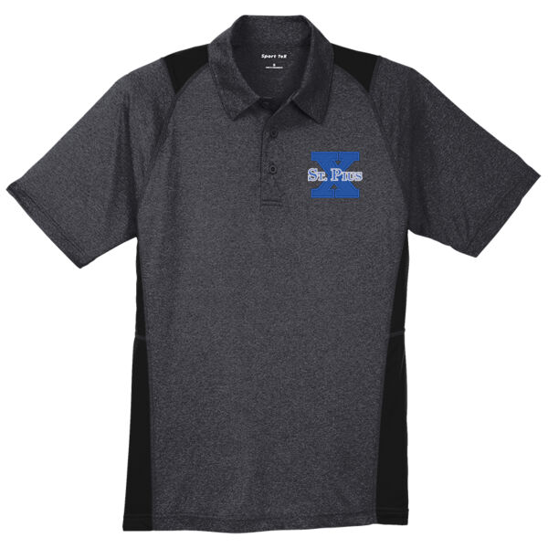 St Pius - Heather Colorblock Contender Polo Thumbnail