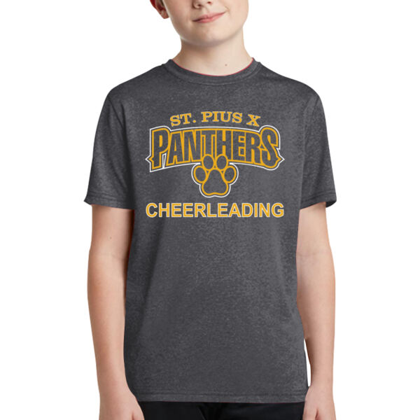 St Pius - Fan Favorite Tee - Youth Poly Heather T-Shirt Thumbnail