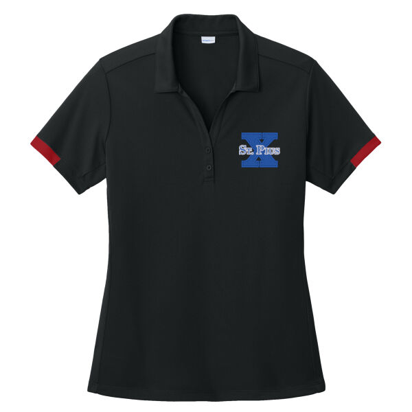 St Pius - Women's Club Colorblock Polo Thumbnail