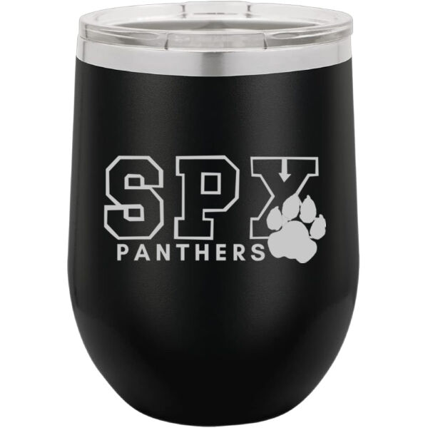 St Pius - Premium Polar Camel 12 oz. Insulated Stemless Wine Tumbler Thumbnail