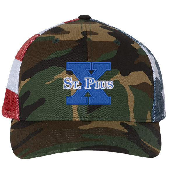 St Pius - Printed Mesh Trucker Thumbnail