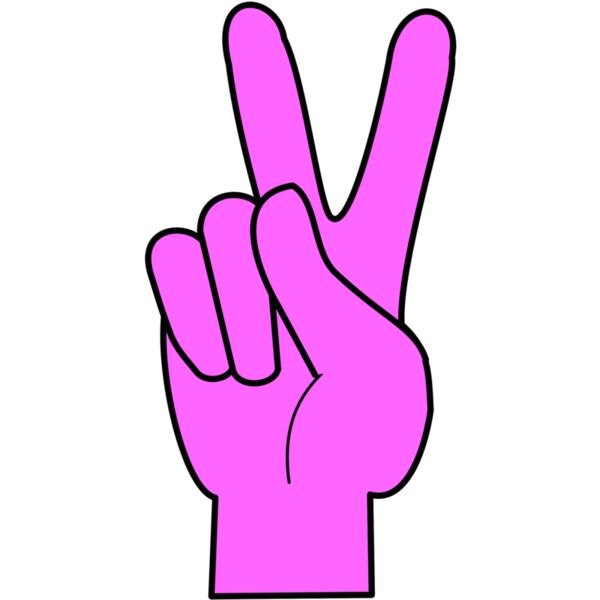 Peace  Magenta   Black  Thumbnail