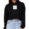 Women's Sponge Fleece Cropped Fleece Hoodie Thumbnail