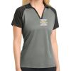 Ladies PosiCharge ® RacerMesh ® Raglan Heather Block Polo Thumbnail